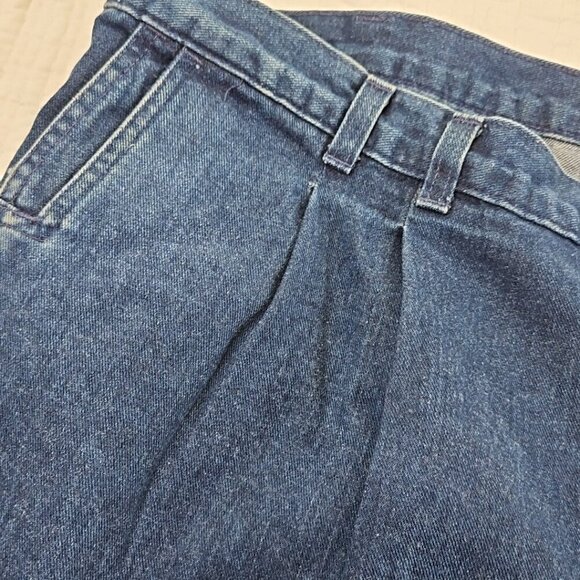 Vintage Dockers Jeans Men's 54x32 Pleated Denim High Rise 80s USA Made NWT NEW - Picture 11 of 16